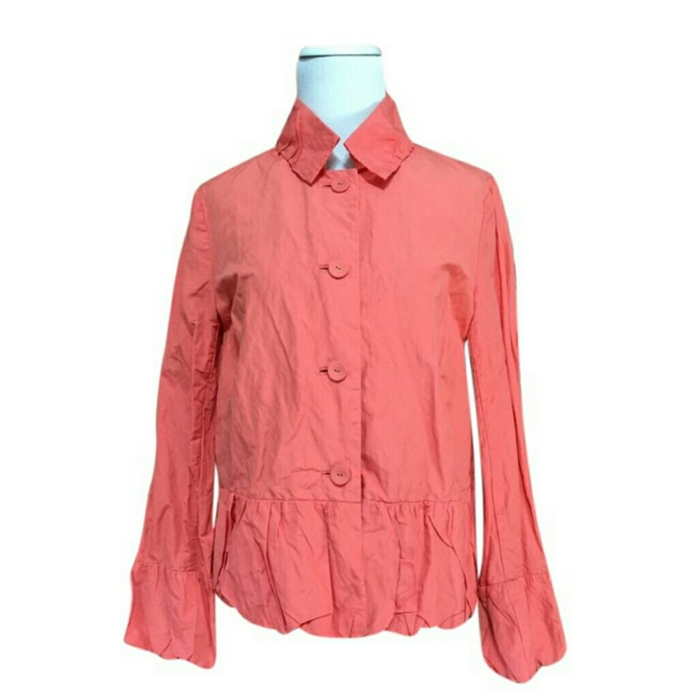CHICO'S CUTE & LIGHTWEIGHT SCOOTER JACKET CORAL SM